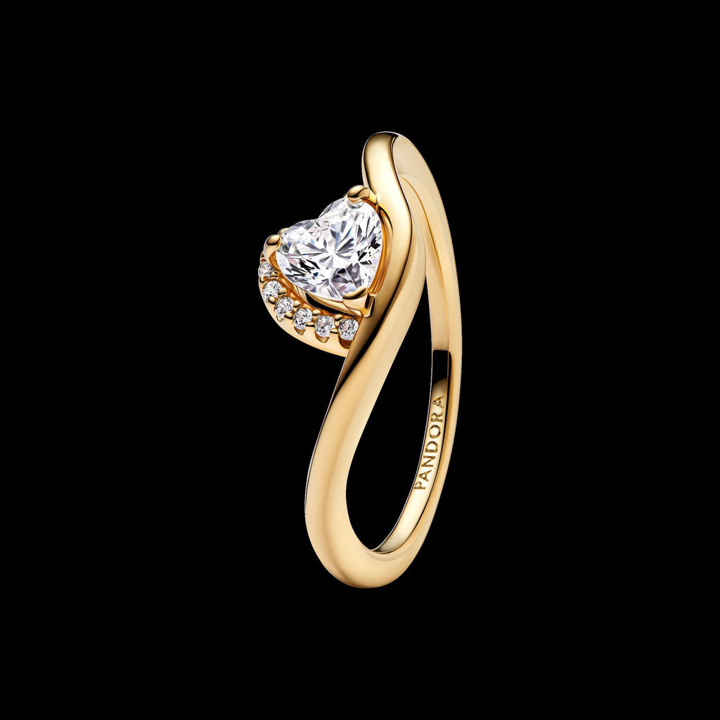 Elevated Pink Heart Ring