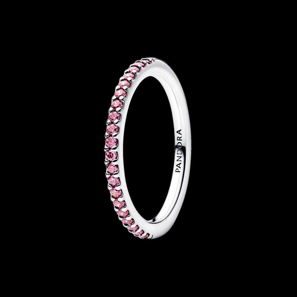 Sparkling Pink Bow Ring