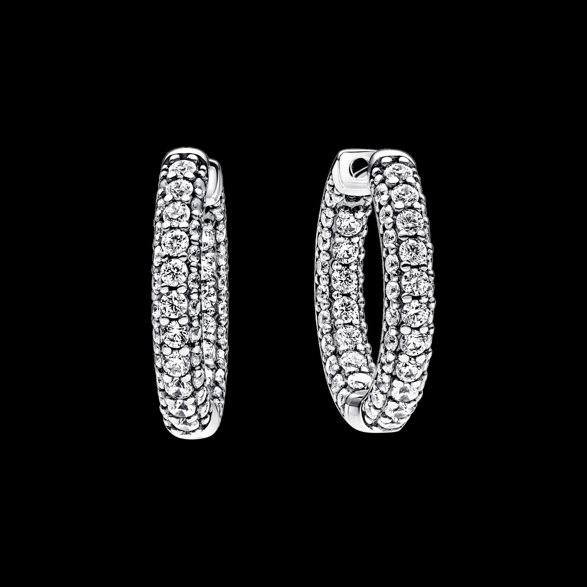 Sparkling Huggie Hoop Earrings