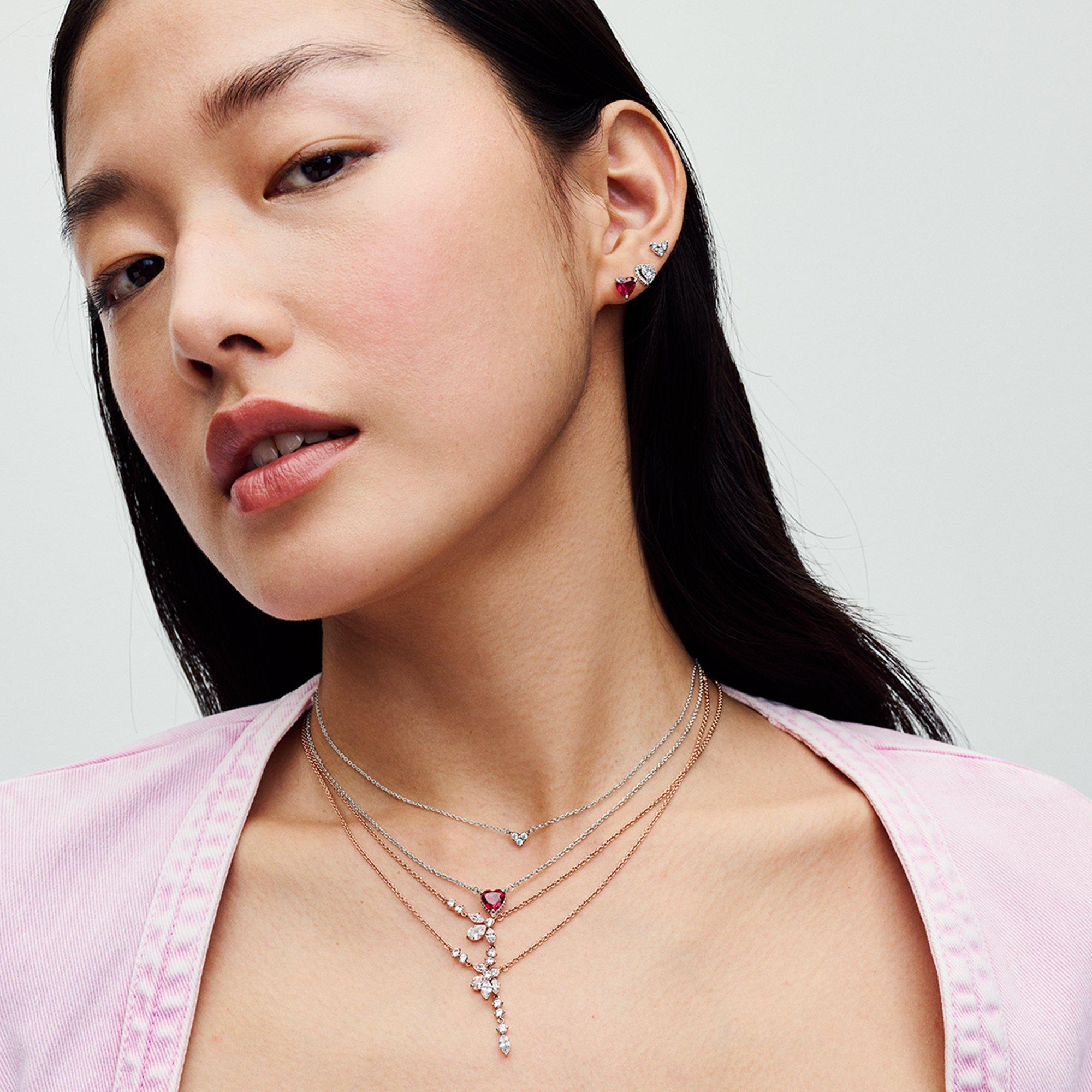 Elevated Heart Stud Earrings